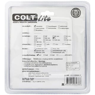 COLT LITE กลอนขวางสแตนเลส รุ่น 3034 ขนาด 4 นิ้ว สีสแตนเลส (แพ็ค 1)