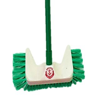 ตราสมอ แปรงขัดพื้นด้ามยาว รุ่น ออลอินวัน สีเขียว