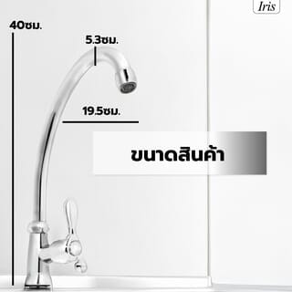 Iris ก๊อกอ่างล้างจาน แบบติดเคาน์เตอร์  รุ่น GH13_IRIS