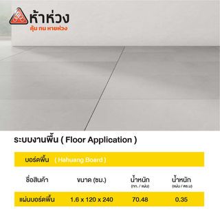 ห้าห่วง บอร์ดพื้น 1.6x120x240 ซม. สีธรรมชาติ