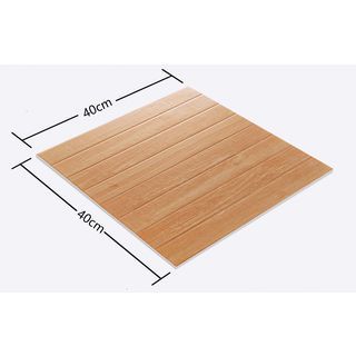 Marbella กระเบื้องเซรามิคปูพื้น 16x16 นิ้ว รุ่น วูดเยลโลบราว S404 Satin (12P)