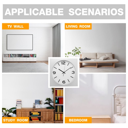 COZY นาฬิกาแขวนผนัง รุ่น MIRA-WH ขนาด 35.0x35.0x5.0 ซม. สีขาว