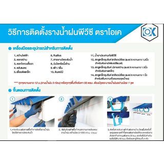 ชุดฝาปิดปลายรางพีวีซี รุ่น OK MAX (แพ็คคู่) สีฟ้า