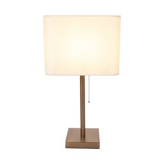 EILON โคมไฟตั้งโต๊ะ ขั้ว E27 มีโซ่ดึงเปิด-ปิด ขนาด 26x26x 51cm รุ่น WP198223 สีขาว