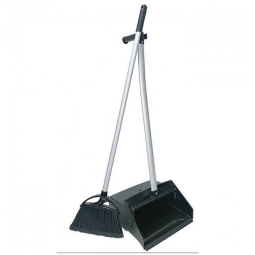 ICLEAN ชุดไม้กวาดพร้อมที่โกยผง ขนาด 80x27.5x14 ซม. รุ่น TG54055W สีดำ