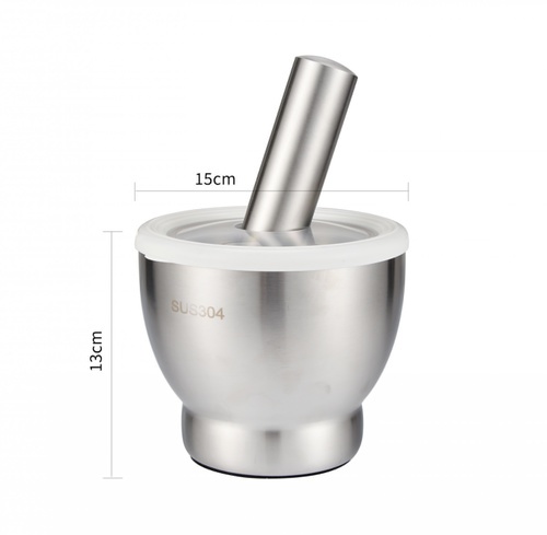 SANE ครกพร้อมสากสเตนเลส SUS304 6 นิ้ว JAKA05