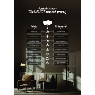 BATHIC ประตู WPC รุ่น แผ่นเรียบ BWC04 ขนาด 80x200 ซม. สีซีซารัสโอ๊ค (เจาะลูกบิด)