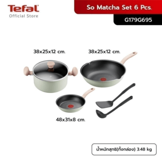 TEFAL G179S695 ชุดเซ็ตกระทะ So Matcha SET 6 ชิ้น 