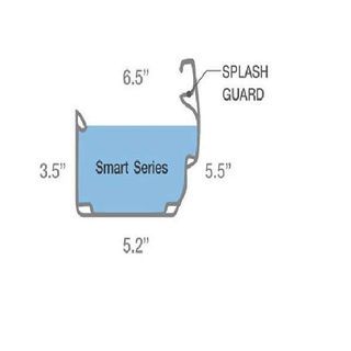 รางน้ำฝนไวนิล SCG รุ่น SMART 3เมตร สีเทา