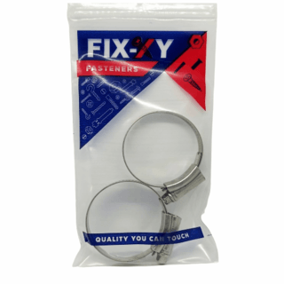 FIX-XY คลิปรัดแตนเลส   19-44mm(1.3/16”-1.3/4”) 2ชิ้น/แพ็ค