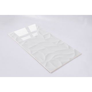 Marbella กระเบื้องเซรามิคปูผนัง 10x16 นิ้ว รุ่น สโนว์-ไวท์ ZX9021 (N) Gloss (15P)
