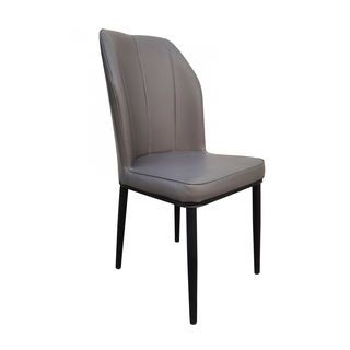 DELICATO ชุดโต๊ะอาหารท็อปลายหินอ่อน 4 ที่นั่ง รุ่น GLOSSIO โต๊ะ: 130x80x75 ซม. เก้าอี้: 46x48x90 ซม. สีเทา