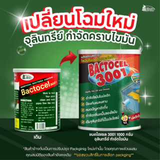 BACTOCEL จุลินทรีย์ชีวภาพสลายไขมัน (ชนิดผง) รุ่น 3001 ขนาด 1000 กรัม
