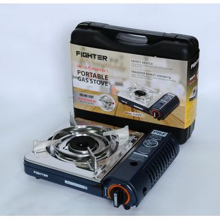 FIGTHER เตาพกพา NAVY สีน้ำเงิน