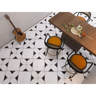 La Arezza กระเบื้องพอร์ซเลน 60X60 ซม รุ่น Elita ไวท์ มาเบิล แกรนเดอร์  PJ6603W   Hi glossy (4P / 1.44 sqm) DGD