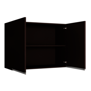 MJ ตู้แขวนคู่ รุ่น X-W6080X-DC ขนาด 66x86 ซม. สีดาร์กช็อค