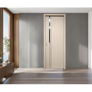 Holztur ชุดประตูปิดผิวเมลามีนพร้อมวงกบ รุ่น YF-Z14 ขนาด 88x216ซม.