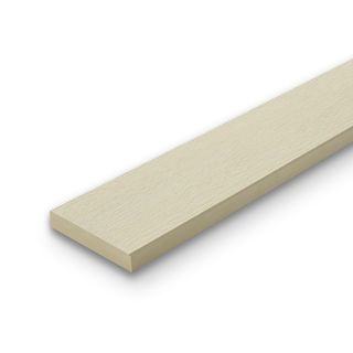 เฌอร่า ไม้พื้น รุ่นขอบวี ลายเสี้ยน 2.5x20x300ซม. สีรองพื้นขาวมะลิ