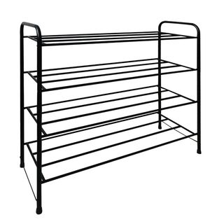 GOME ชั้นวางรองเท้าเหล็ก 4 ชั้น รุ่น 137201 30X72X73ซม.สีดำ