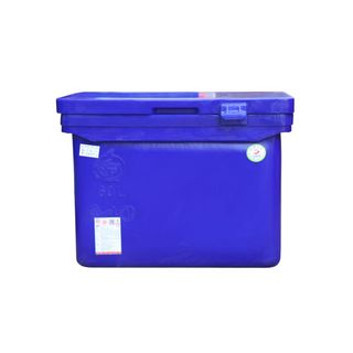 S&P ถังแช่ ขาต่ำ บานพัับมือจับ 60 ลิตร สีน้ำเงิน