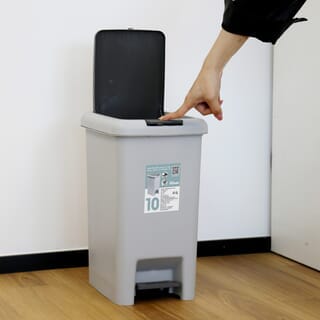 ICLEAN ถังขยะเหยียบเหลี่ยม Prensa 10 ลิตร  รุ่น TG51788G ขนาด 20x27.5x34.5 ซม. สีเทา