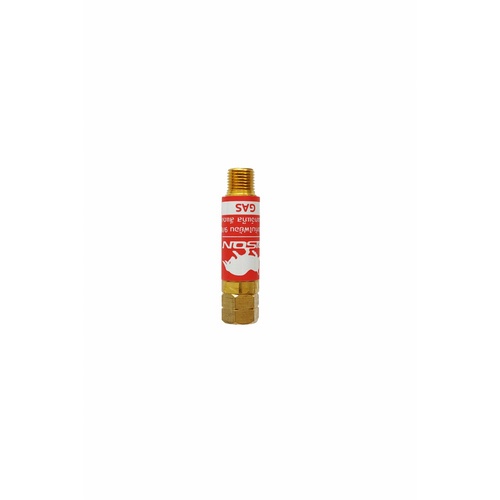 BISON ข้อต่อกันไฟย้อน 9/16 ด้านเกจ์แก๊ส สีแดง  (Gas)  
