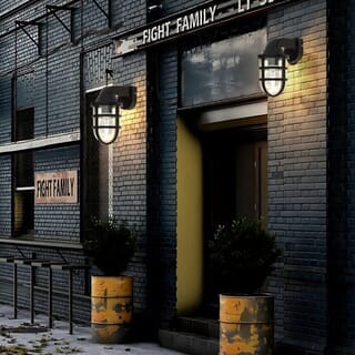 EILON โคมไฟผนัง Classic Vintage ABS  รุ่น GD-PW019  ขั้ว E27 สีดำ