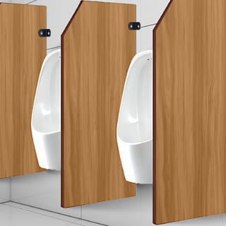 VERNO แผงกั้นโถปัสสาวะ PVC ขนาด 90x40x1.2ซม. รุ่น BP-01-2 สีน้ำตาล (1/2)