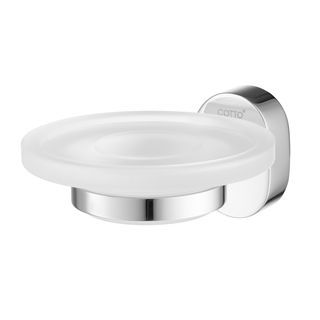 Cotto ที่ใส่สบู่ จานแก้ว รุ่น CT0122(HM)   สีโครเมี่ยม