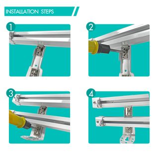 DAVINCI ขายึดแบบผนังคู่ (อุปกรณ์เสริมรางผ้าม่านแบบยืดหดได้) รุ่น Jolie ขนาด 11.4x3.5x3.3 ซม. สีขาว 