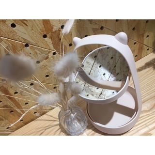 USUPSO กระจกตั้งโต๊ะพร้อมช่องเก็บของสไตล์ญี่ปุ่น ขนาด 21.5x13.5x9.5 (#AB)