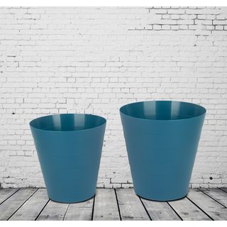 ICLEAN ถังขยะกลม 13 ลิตร รุ่น TG59692BL ขนาด 28.5x28.5x30 ซม.สีน้ำเงิน