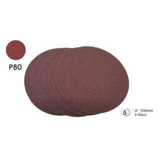 TUF กระดาษทรายหนามเตยกลมไม่มีรู 4 เบอร์ 80 (แพ็ค 5 แผ่น) รุ่น CS250480  สีแดง