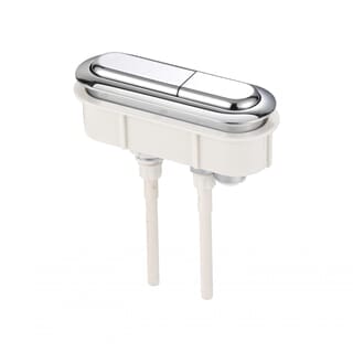 Verno ชุดปุ่มกดชำระทรงแคปซูล 2 ระบบ รุ่น PQS-C2424C  ขนาด 100x30 มม. 