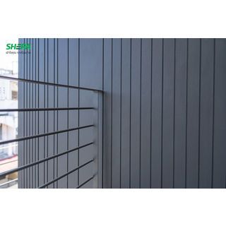 เฌอร่า ไม้ฝาบังใบ สเปลนดิด รุ่นดีไลน์ DL00 ลายเสี้ยน 1.0x22x300ซม. สีธรรมชาติ