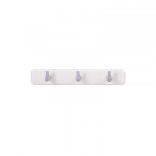 Primo ขอแขวนพลาสติก 3 ขอ รุ่น B016-GY สีขาว-เทา