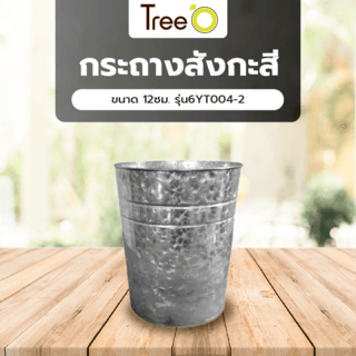 Tree’O กระถางสังกะสี ขนาด 12ซม. รุ่น6YT004-2