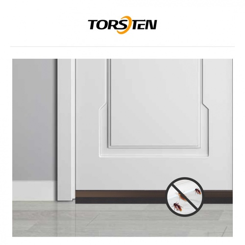 TORSTEN เส้นกันแมลงอะลูมิเนียม แถบพีวีซี รุ่น KZT091-T1 100ซม. สีน้ำตาล