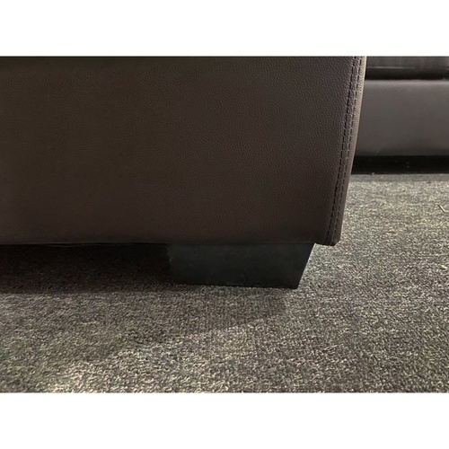 PULITO ชุดโซฟาหนัง PU L-SHAPE ด้านขวา Hans 254x148x86 ซม. สีน้ำตาล (1/2)