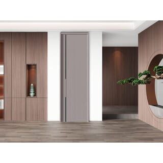 Holztur ชุดประตูปิดผิวเมลามีนพร้อมวงกบ รุ่น YF-Z24 ขนาด 88x216ซม.