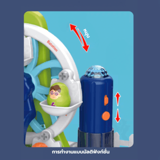 TOYS ของเล่นชุดชิงช้าสวรรค์พร้อมอุปกรณ์ รุ่น#LM1003-D ขนาด30x12x26 ซม.