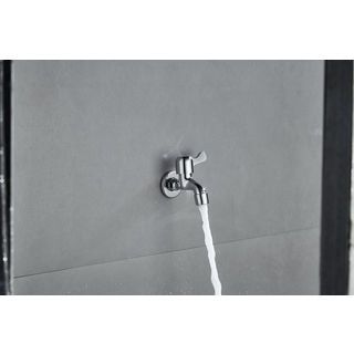 Iris ก๊อกล้างพื้นปากกรอง รุ่น GBH-LT1741 ขนาด 9.9x3x8.9 สีเงิน