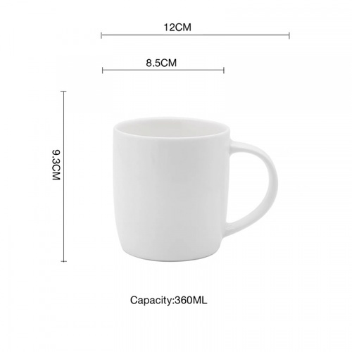 AILO แก้วเซรามิค 8.5 ซม. 360 มล. DAINA สีขาว