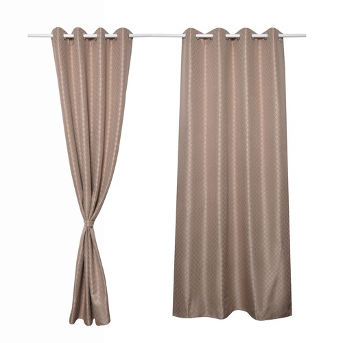 DAVINCI ผ้าม่านประตู รุ่น Mila-06 ขนาด 140x250 ซม. สีน้ำตาลเทา