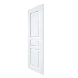 WELLINGTAN ประตูภายนอก UPVC ผิว Revo 3ลูกฟัก รุ่น WNR002 ขนาด 80x200 ซม. สีขาว (เจาะรูลูกบิด)