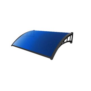 WELLINGTAN ชุดกันสาดโพลีคาร์บอเนต NWT21-1 ขนาด 60x100 ซม. 6มม. สีน้ำเงิน