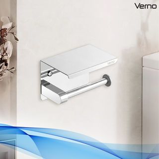Verno ที่ใส่กระดาษชำระสแตนเลส304 รุ่น เวนิส-TH04 ขนาด 14x10x10 ซม. สีโครเมี่ยม