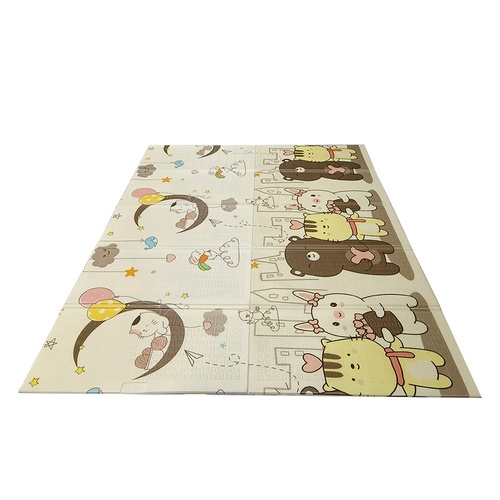 NINO WORLD เสื่อรองคลานพับเก็บได้ รุ่น ST-03 ขนาด 180x200x1 ซม. คละลาย