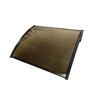 WELLINGTAN ชุดกันสาดโพลีคาร์บอเนต NWT20-1 ขนาด 60x100 ซม. 6มม. สีชา