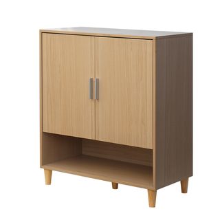 DELICATO ตู้รองเท้า รุ่นริโอ ขนาด 80x39.4x91.1ซม. สีบีช